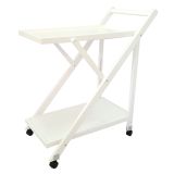 Camarera de servicio plegable Tavira 65x40x85cm color blanco -SALDO - REACONDICIONADO
