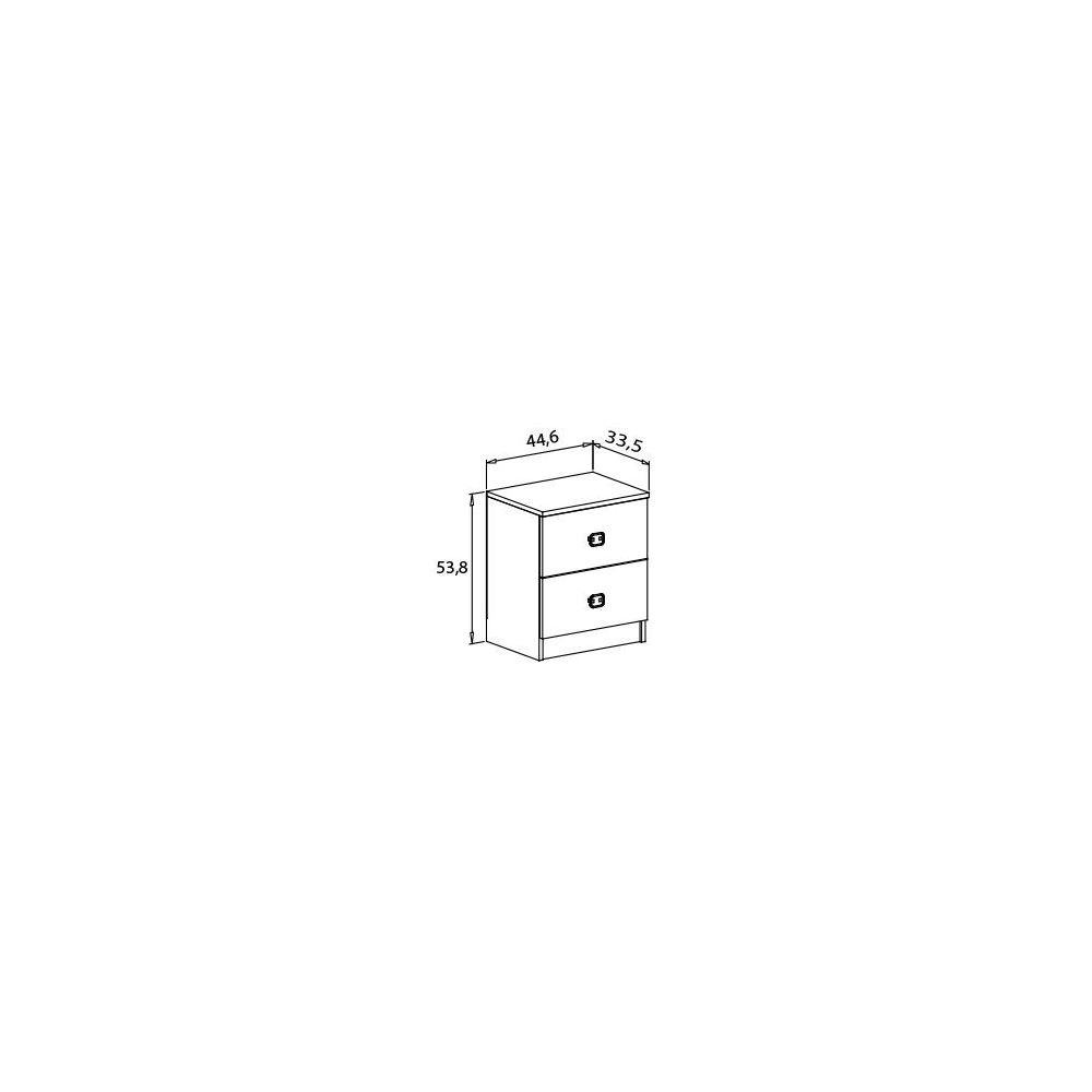 Cabezal + Dos Mesitas de Noche,Acabado en Cambrian y Blanco