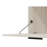 Mueble de Salón Modular Elegante | Ancho 192 cm, Alto 155.5 cm, Fondo 35 cm | Color Roble Blanco y Roble Ceniza